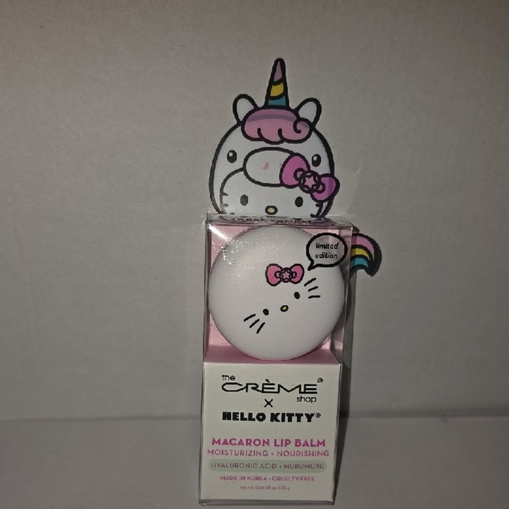 The Crème Shop x Hello Kitty Macaron Lip Balm - Pink